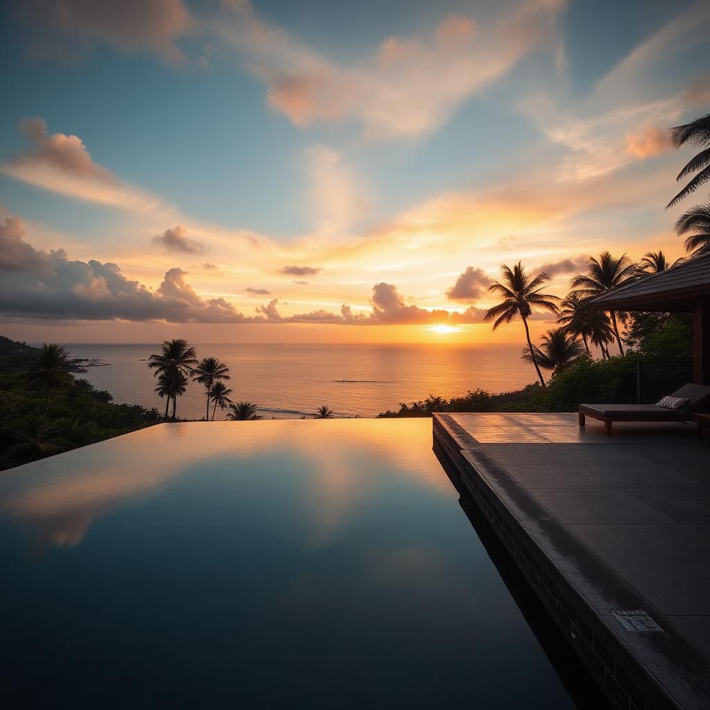 Luxury Bali sunset